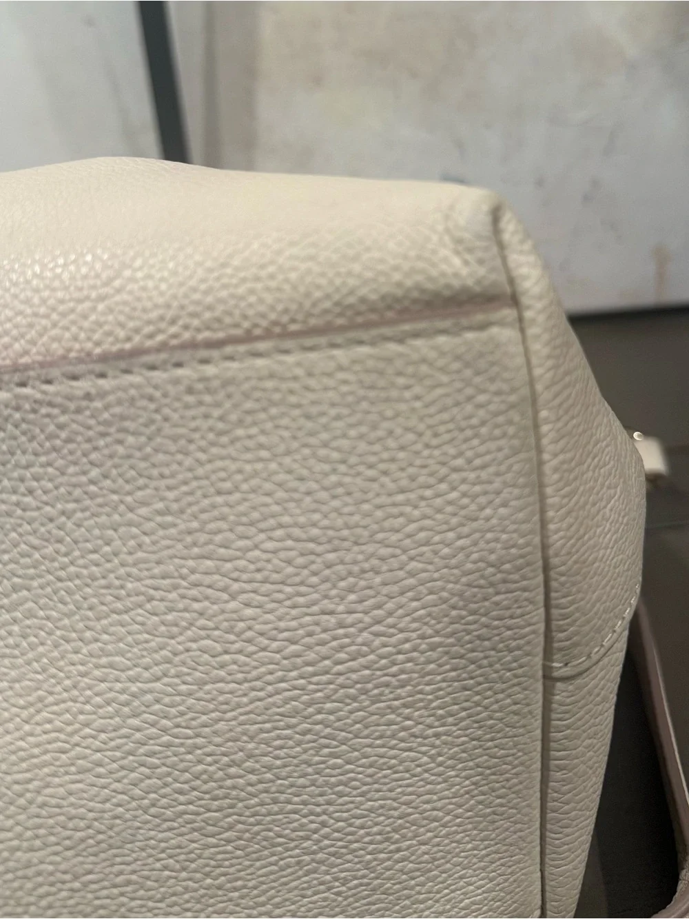 Kate spade New York Saffiano Leather Crossbody Shoulder Hobo Bag Cream Color